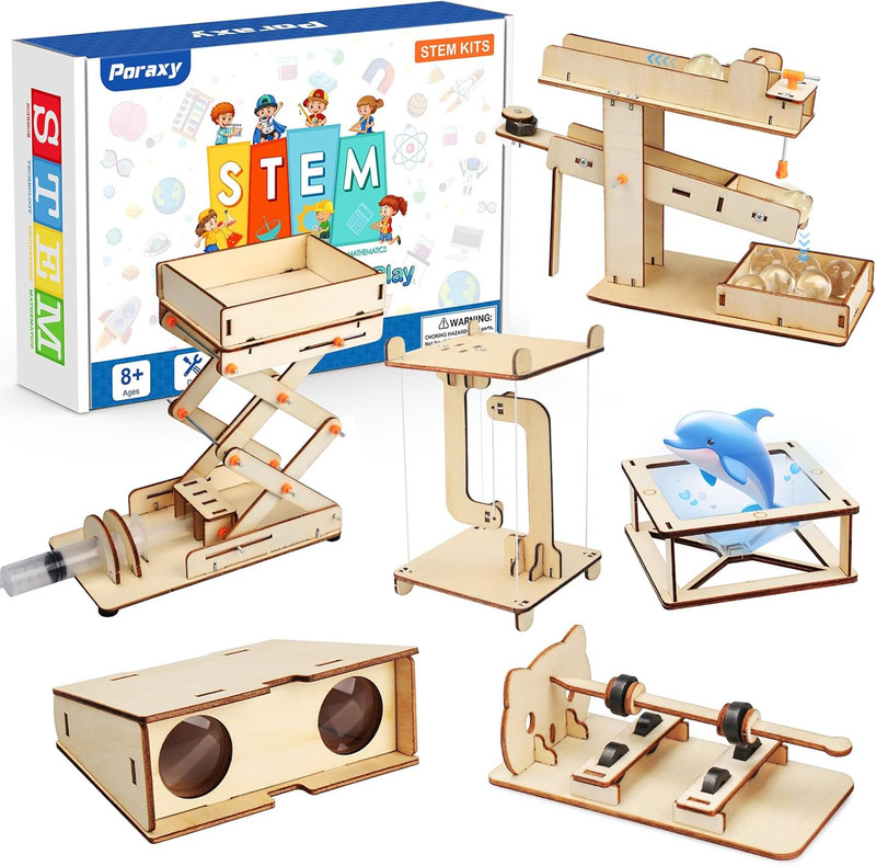 6 in 1 STEM Kits for Kids Age 8-10, Science Building Educational Experiment Proj gallery