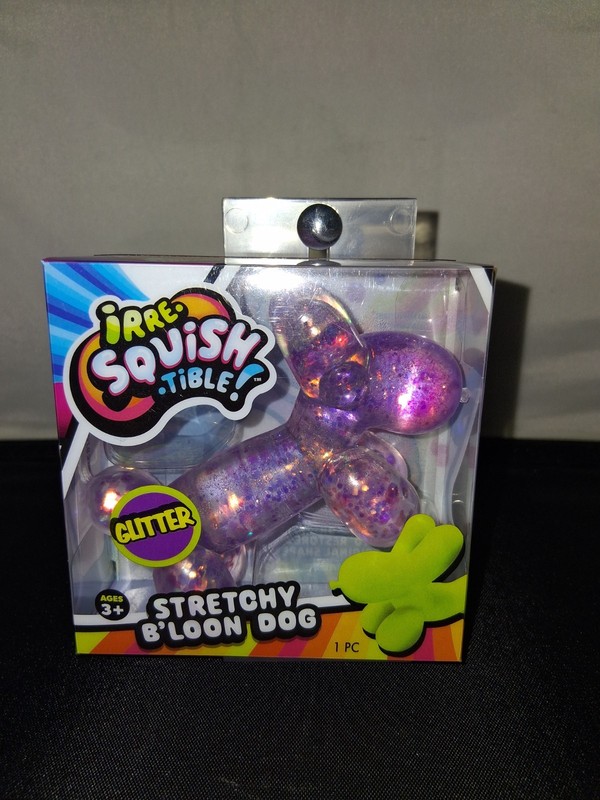 Balloon Dog Squishy. Crunchy Purple Glitter. gallery