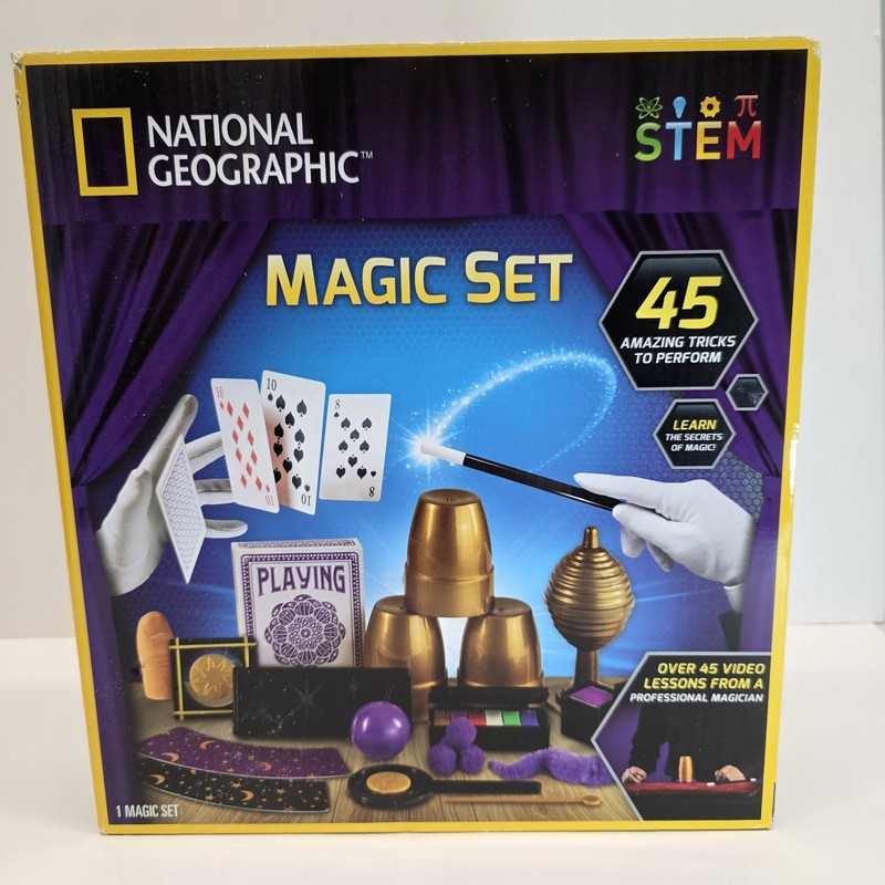 NATIONAL GEOGRAPHIC Kids Magic Set 45 Tricks – Complete – Sealed Inner Packaging