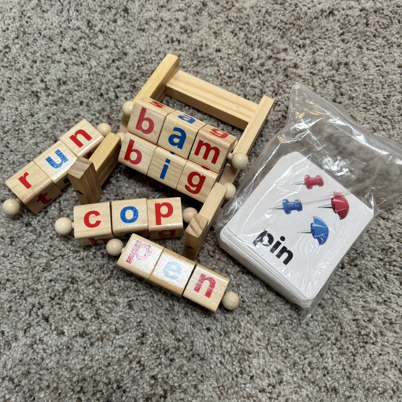 Montessori Phonetic Reading Blocks Early Readers Set Of 5 Homeschool