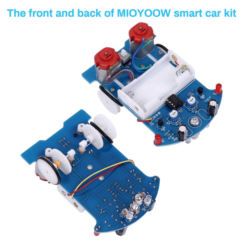 Line Following Robot Car Kit, Beginners Smart Car Soldering Practice Kit STEM... gallery