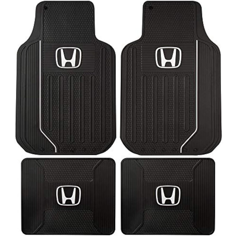 Plasticolor Elite 4 Piece Front and Rear Floor Mats for Car Truck and SUV