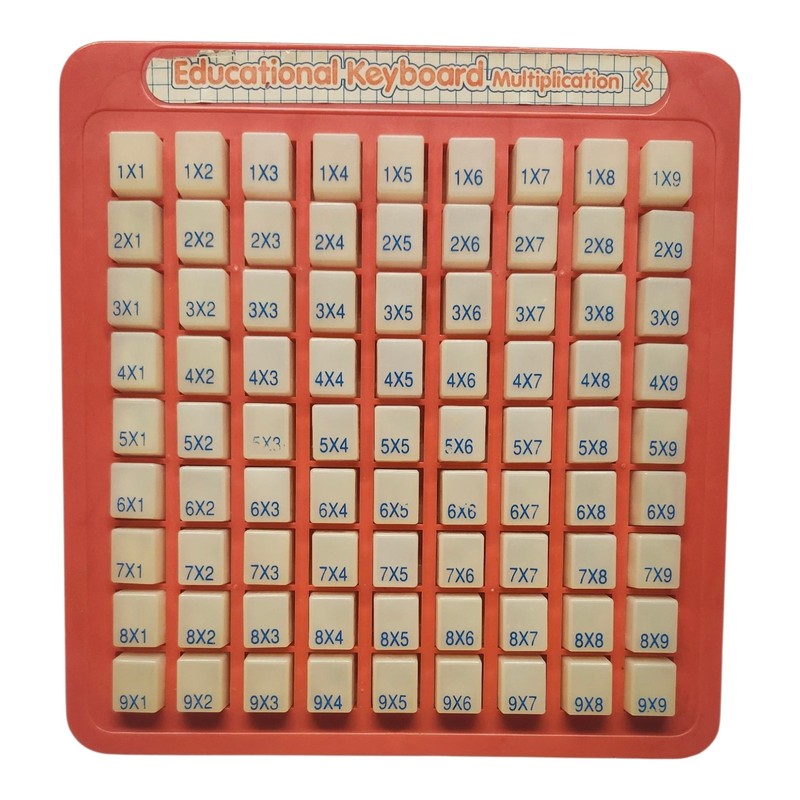 Vintage Educational Keyboard Multiplication Press & Learn Homeschool Tool Kids