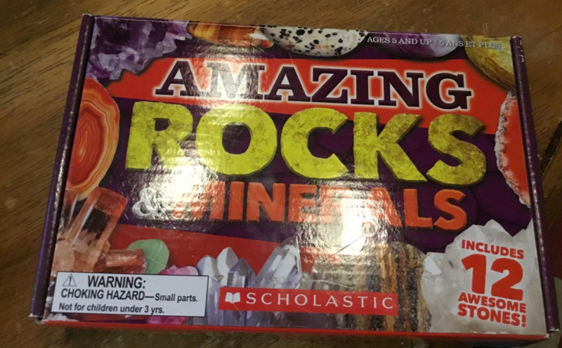 Scholastic AMAZING ROCKS & MINERALS Kit. Ages 5+ MISSING ONE STONE