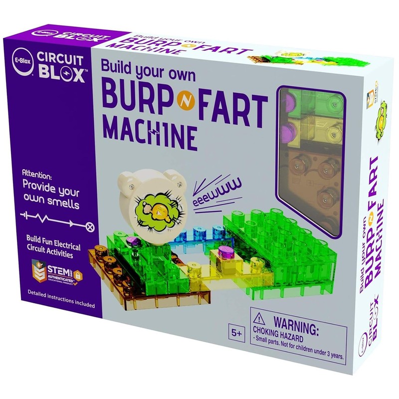 Building Blocks STEM Circuit Kit, Build Your Own Burp & Fart Machine, Add Fun…
