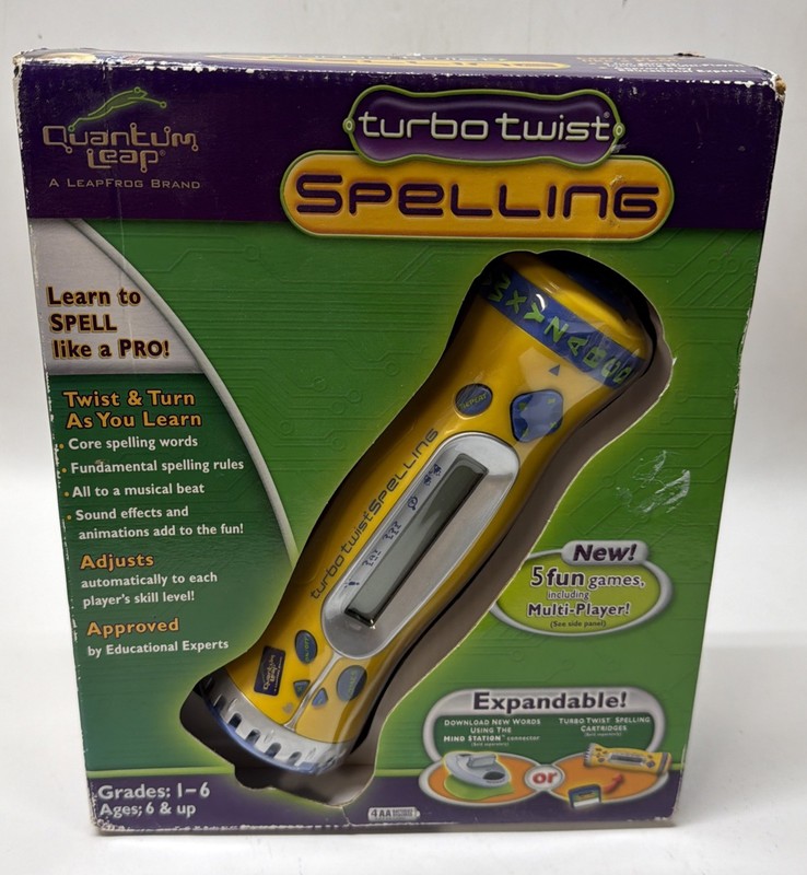 Leapfrog Quantum Leap Turbo Twist Spelling Game New Sealed