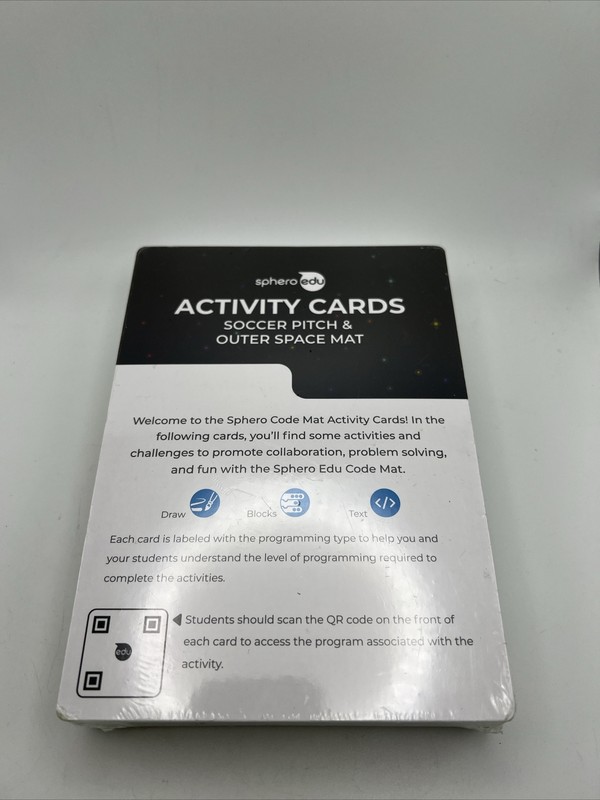 Sphero Edu Activity Cards for Soccer Pitch & Outer Space Mat READ!!!