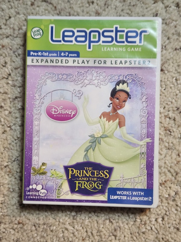 Leapfrog Leapster Disney The Princess and The Frog Learning Game Age 4-7 Tiana