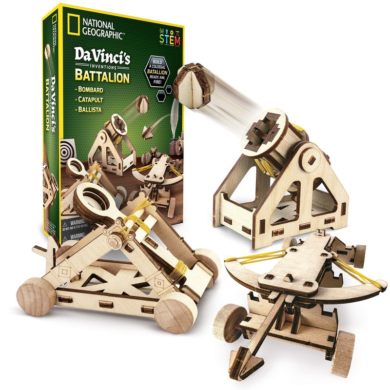 NATIONAL GEOGRAPHIC da Vinci's DIY Inventions Kit - Build Three Wooden Desktop M gallery