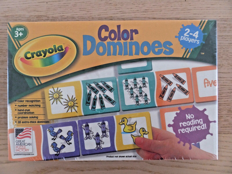 Crayola Color Dominoes, Color Recognition, Number Matching, Problem Solving 2004