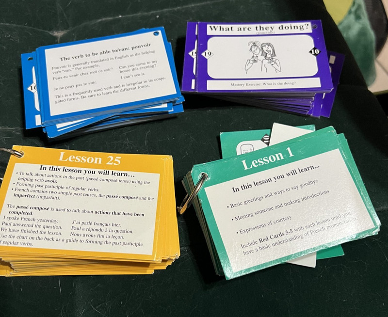 French Conversation Flash Cards Great for travel