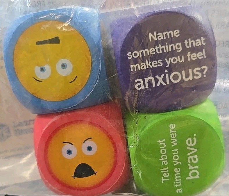 Learning Resources Soft Foam Emoji Cubes, Set of 4, Ages 3+, Conversation... gallery