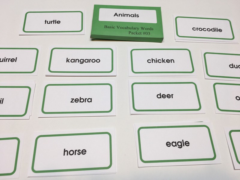 Basic Vocabulary Packet # 03 ANIMALS gallery