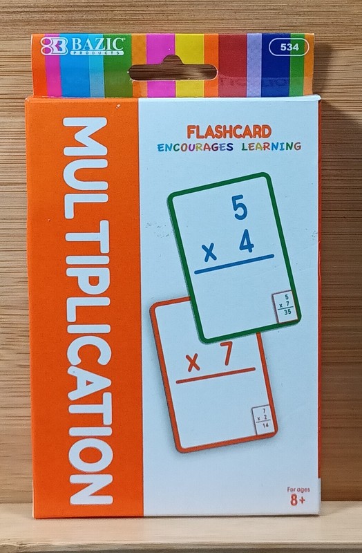 Multiplication Flashcard Encourages Learning - Open Box - Ages 8+