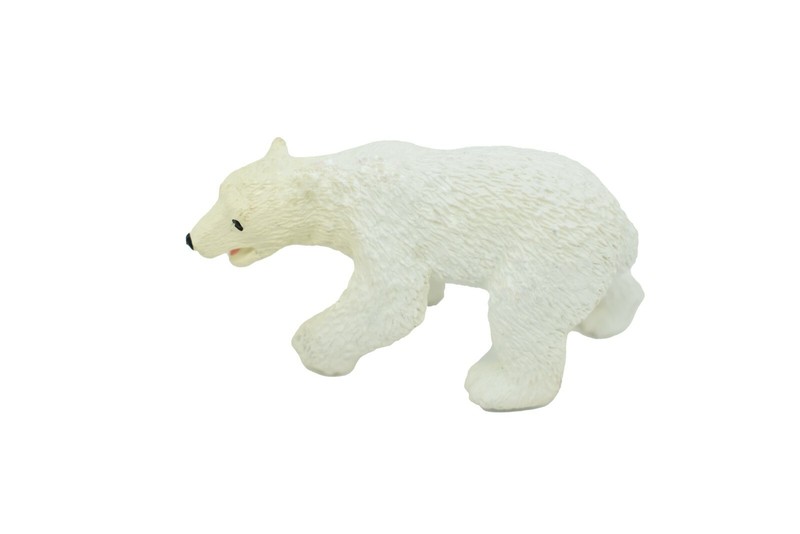 Polar Bear Small Very Nice Plastic Replica 2 1/4 inches long - F3499 B67 gallery