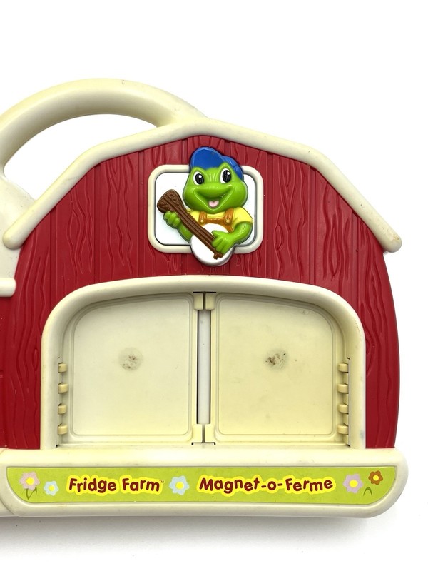 Vintage LeapFrog Fridge Farm Magnetic Animals Barn Toy Complete Set - Working gallery