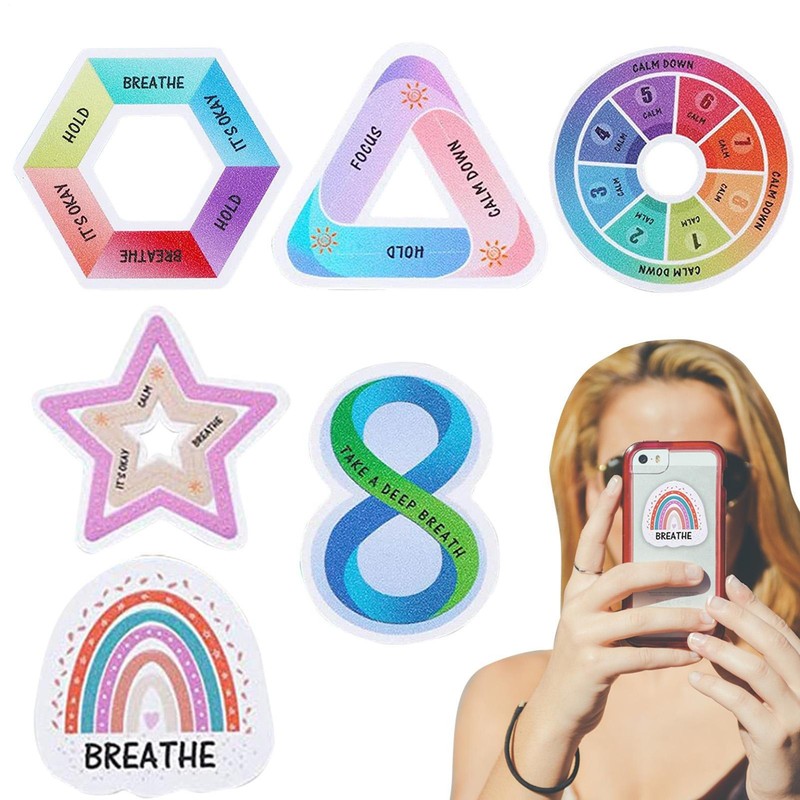 Calm Stickers 12pcs Calming Textured Adhesive Strips Toys Sensory Stickers