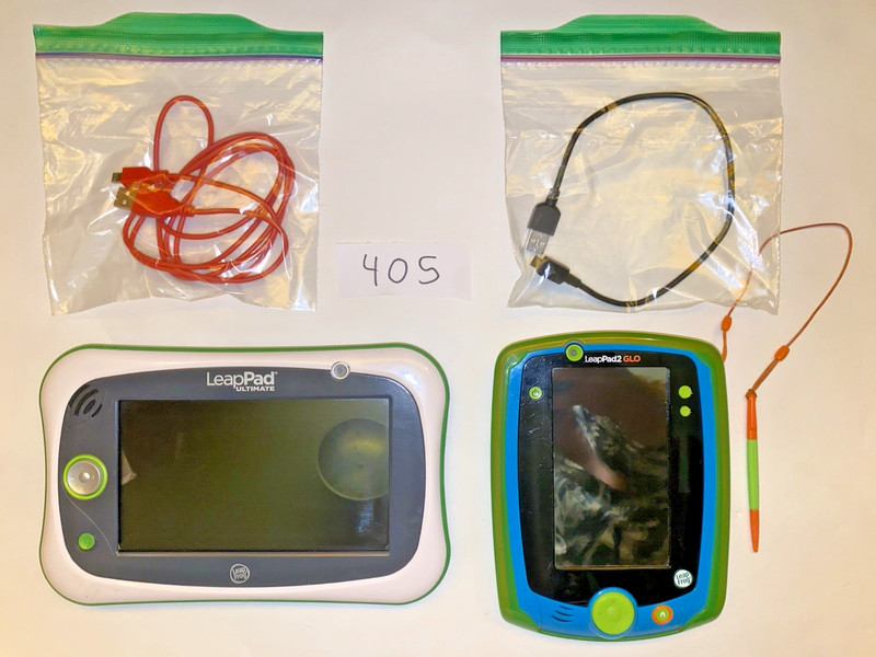 2x Leap Pad Leappad Ultimate Glo TOUCH SCREEN TABLET FOR KIDS ENTERTAINMENT PLAY
