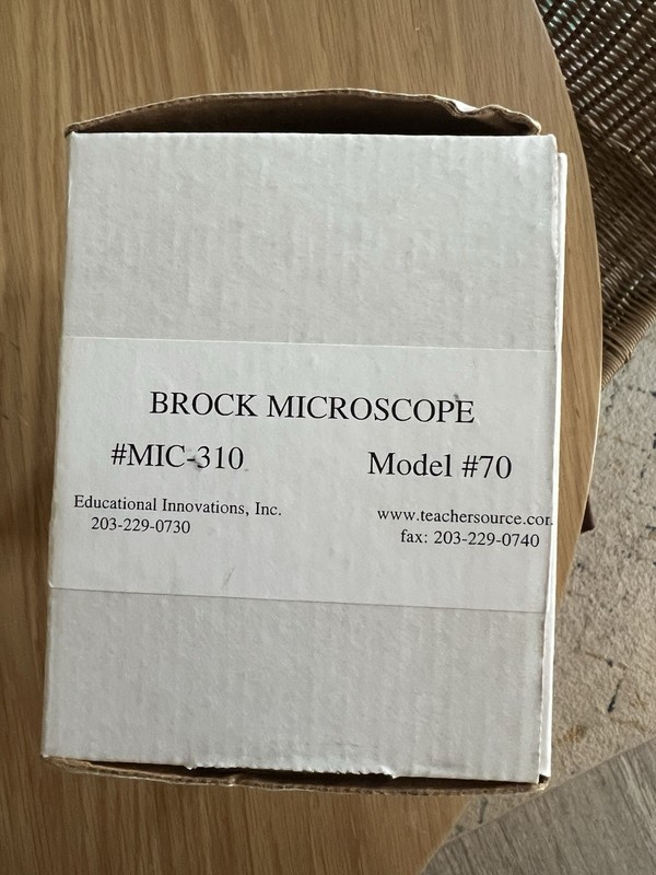 Brock Optical MAGI-SCOPE Model #70 5X Eyepiece, 4/10X Objective. NEW In Box gallery