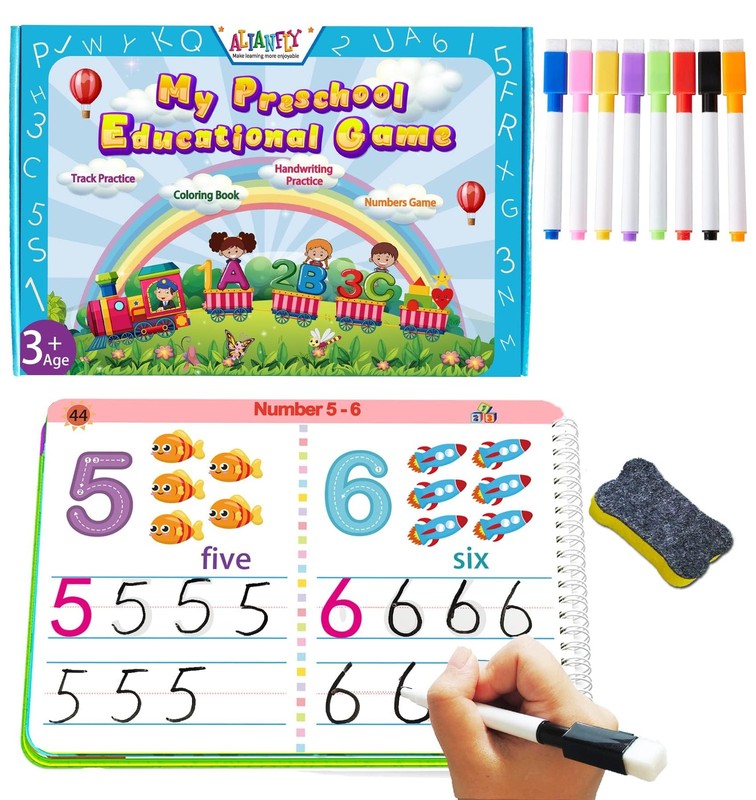 Preschool Learning Activities Educational Workbook – Toddler Prek Montessori …