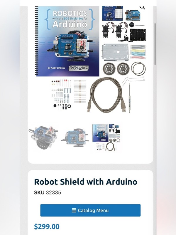 parallax Robot Shield with Arduino ($299 value)