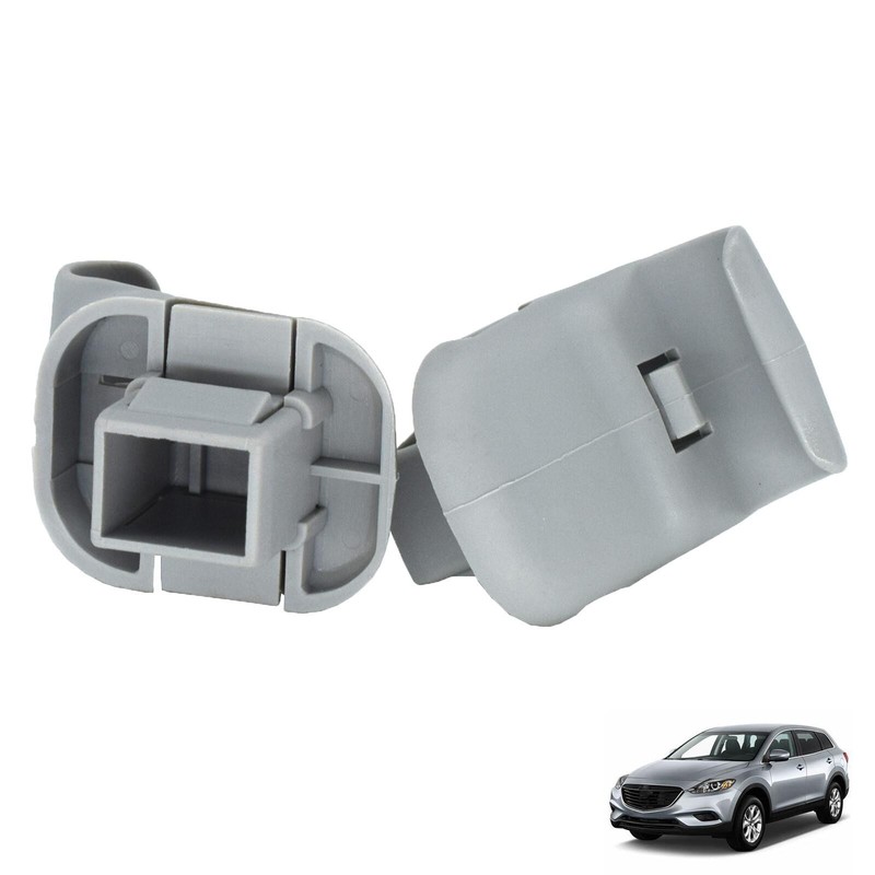 Pair For Mazda 3 5 6 CX-7 CX-9 RX-8 MPV Gray Car Sun Visor Clip LC6269261B77