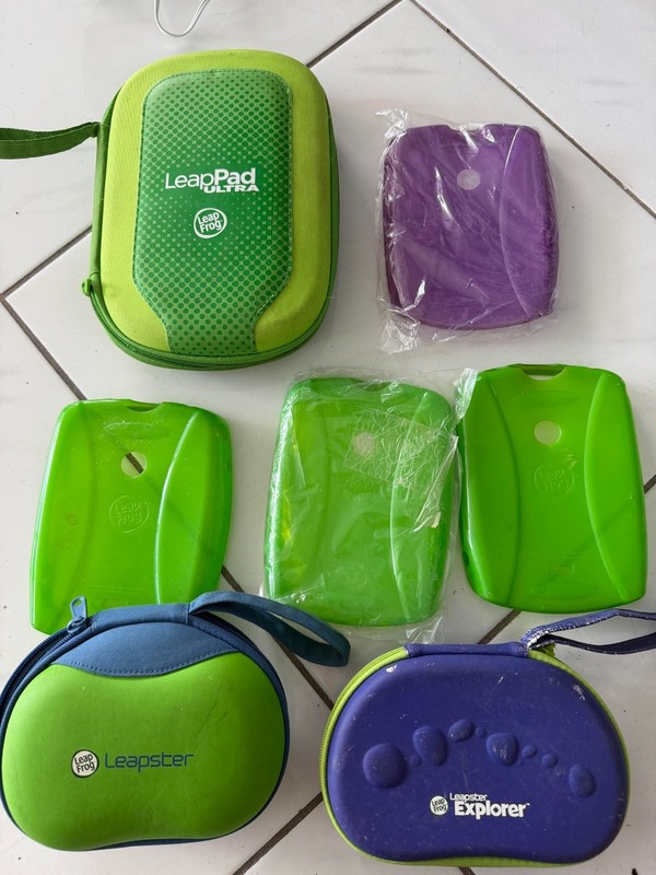 Lot of 7 Leap Frog Carry Cases for Leap Frog Leap Pad Explorer Leapster