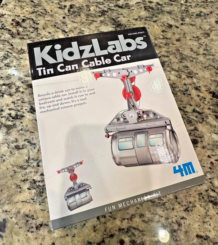 KidzLabs 3 Pack - Tin Car Cable Car/Doodling Robot/ Kitchen Science Kit Ages 8+ gallery