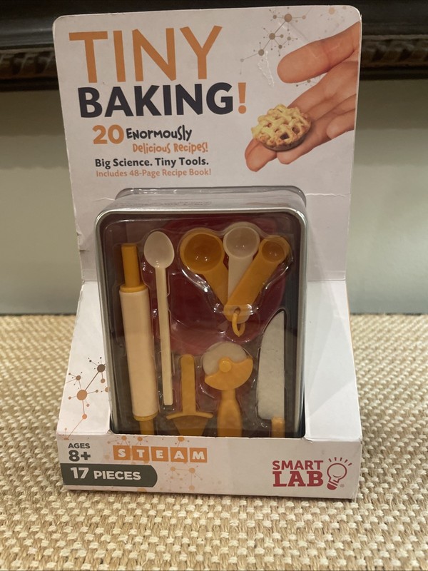 SmartLab Toys 17 Piece TINY Baking Set w/ 48 Page Recipe Big Science NEW Ages 8+