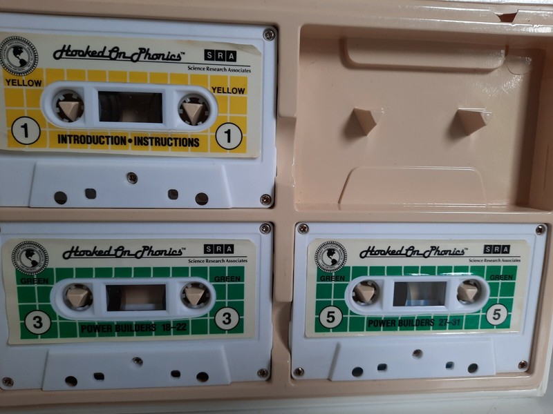 Vintage 1992 SRA Hooked On Phonics READING POWER Cassette Tapes with Books gallery