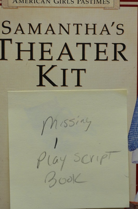 American Girl Theater Kits Lot 4 Kirsten Samantha Addy Felicity Plays Missing 1 gallery