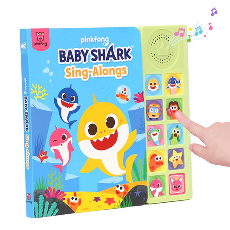 Baby Shark Sing-Alongs 10 Button Sound Book | Baby Shark Toys | Learning & Ed…