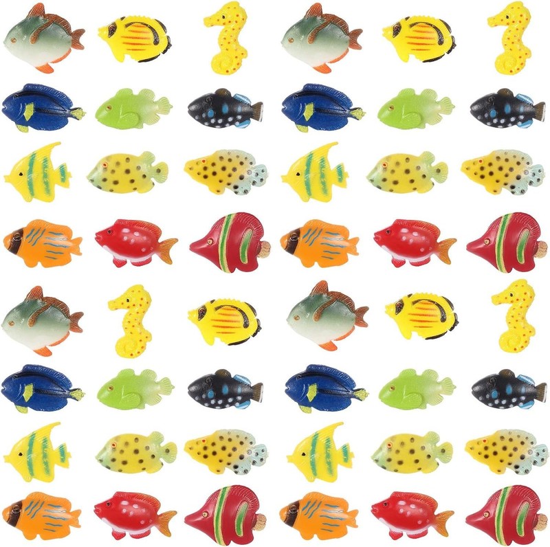 Tropical Party Favor Fish Figures - 48 Pcs gallery