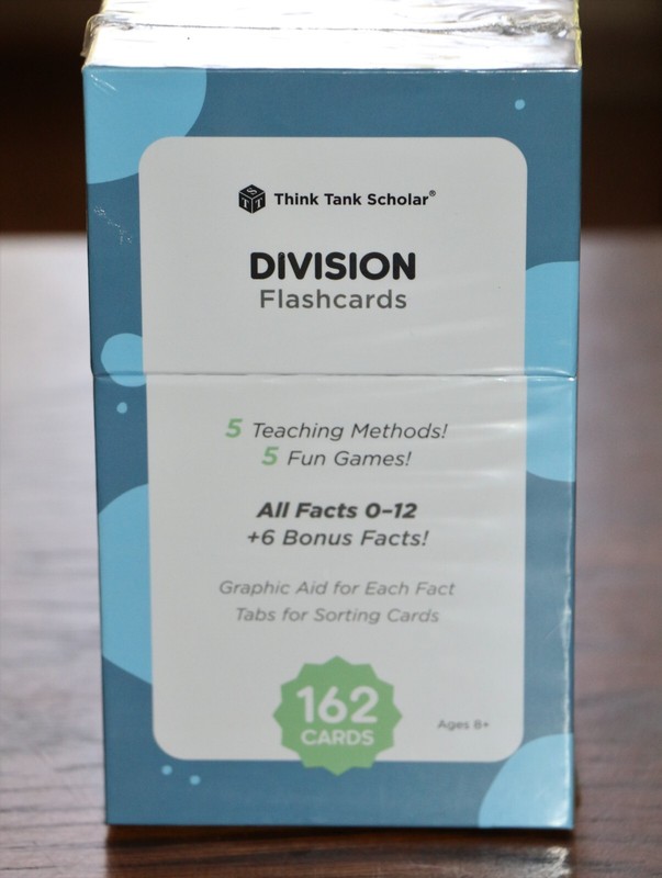 Think Tank DIVISION Flashcards 162 Cards Age 8 + Home School/Tutoring NEW Sealed