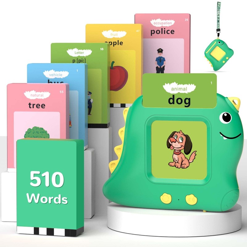 Toddler Toys Talking Flash Cards with 510 Sight Words, Montessori Learning To…