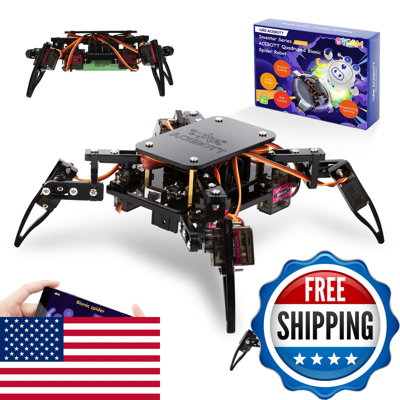 Acebott Stem Robotics Science Kits For Adults Esp8266 Spider Robot Building Kit