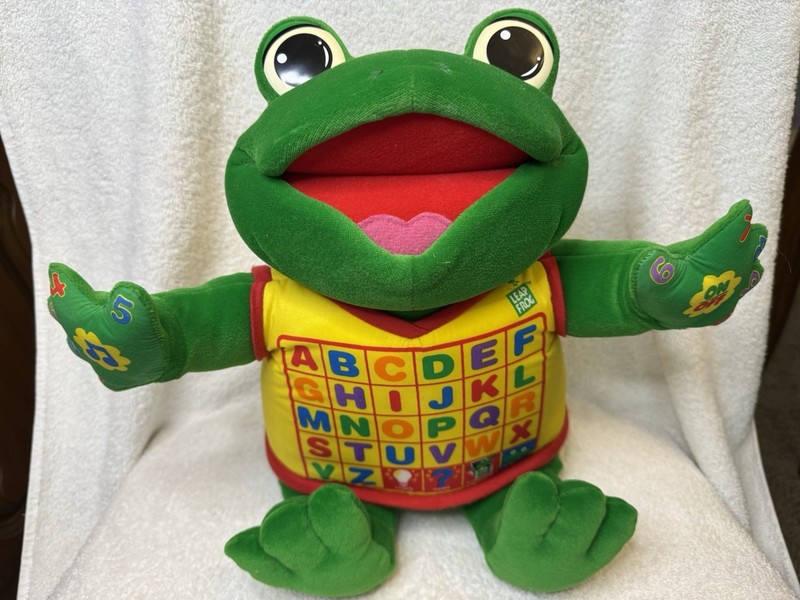 Vintage LeapFrog Little Leap Interactive Plush Frog Read & Sing ABC 1-10 Tested