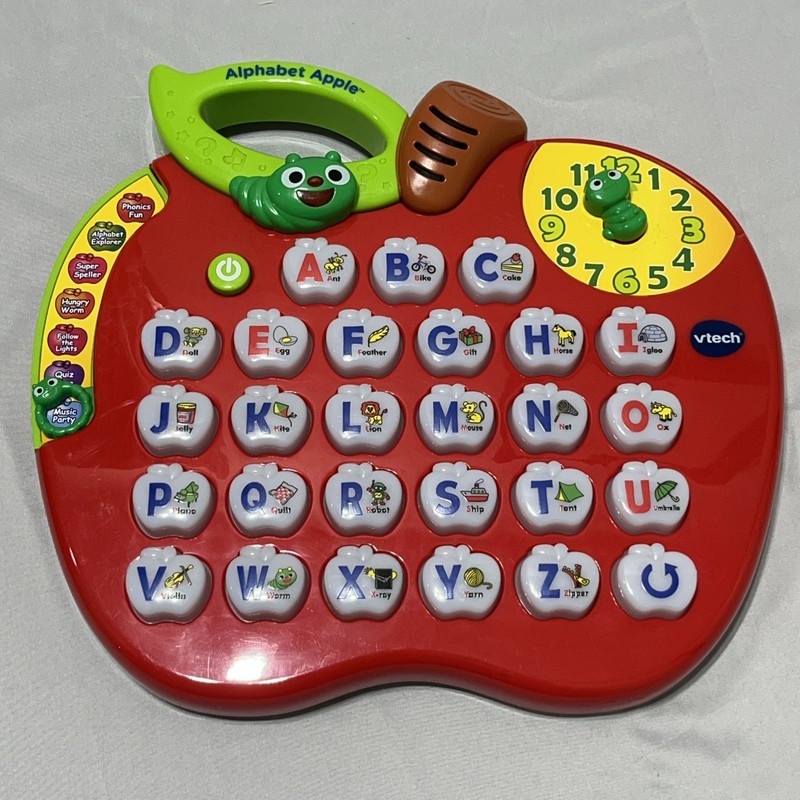 VTech Alphabet Red Apple ABC Learning Toy Preschool Letters Music & Lights Sound