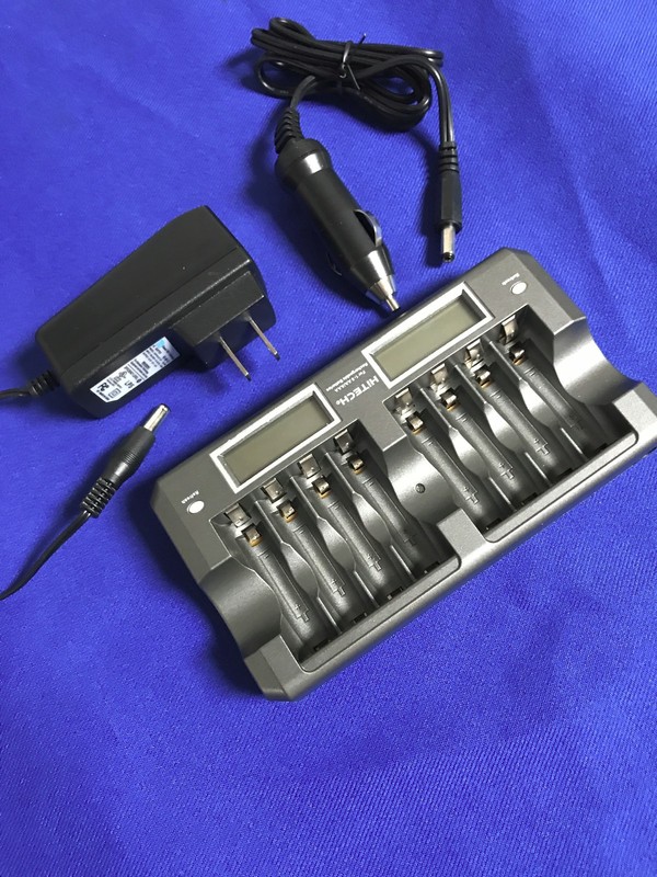 Hitech ic808-UL/CSA 1-8 bank AA/AAA NiMh Multi Charger with 24pcs NiMh AA cells