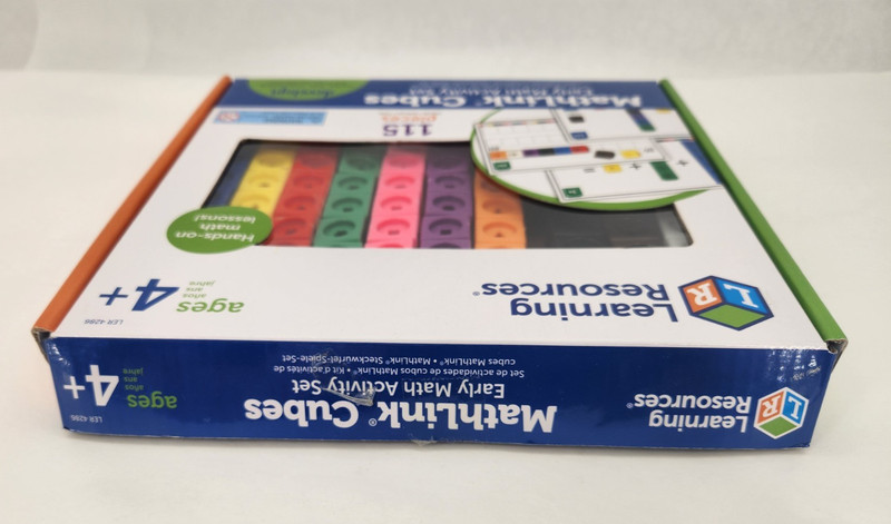 Learning Resources MathLink Cubes 115 pcs STEM Math Set Complete Homeschooling gallery