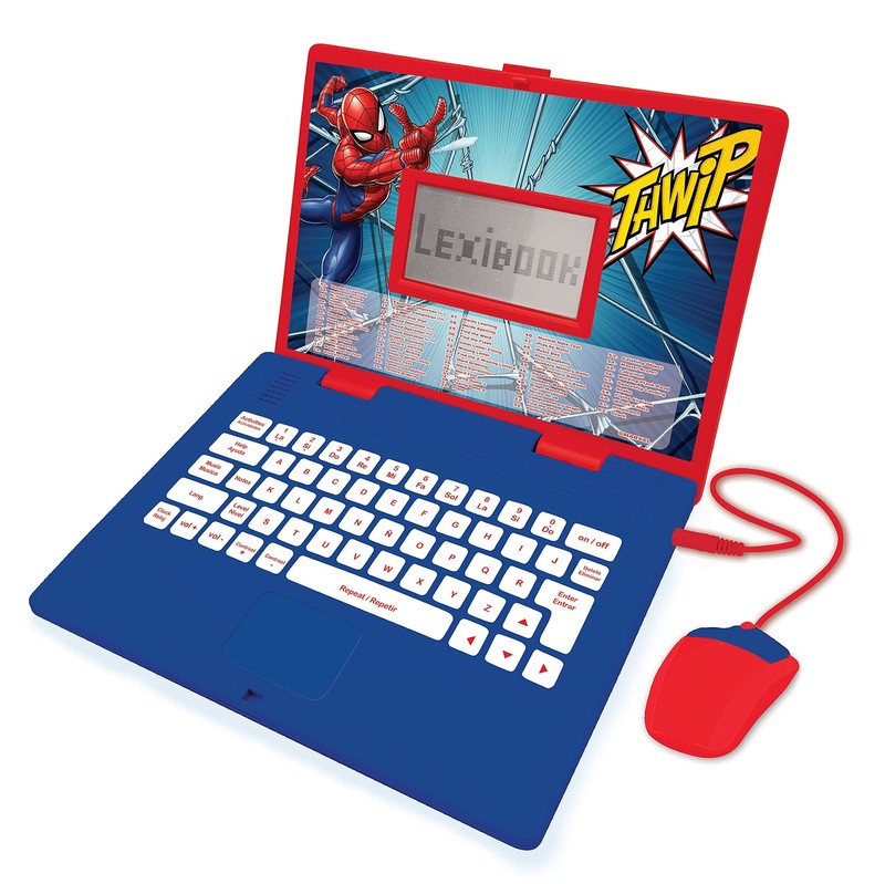 Lexibook Spider-Man – Educational and Bilingual Laptop Spanish/English – Toy …