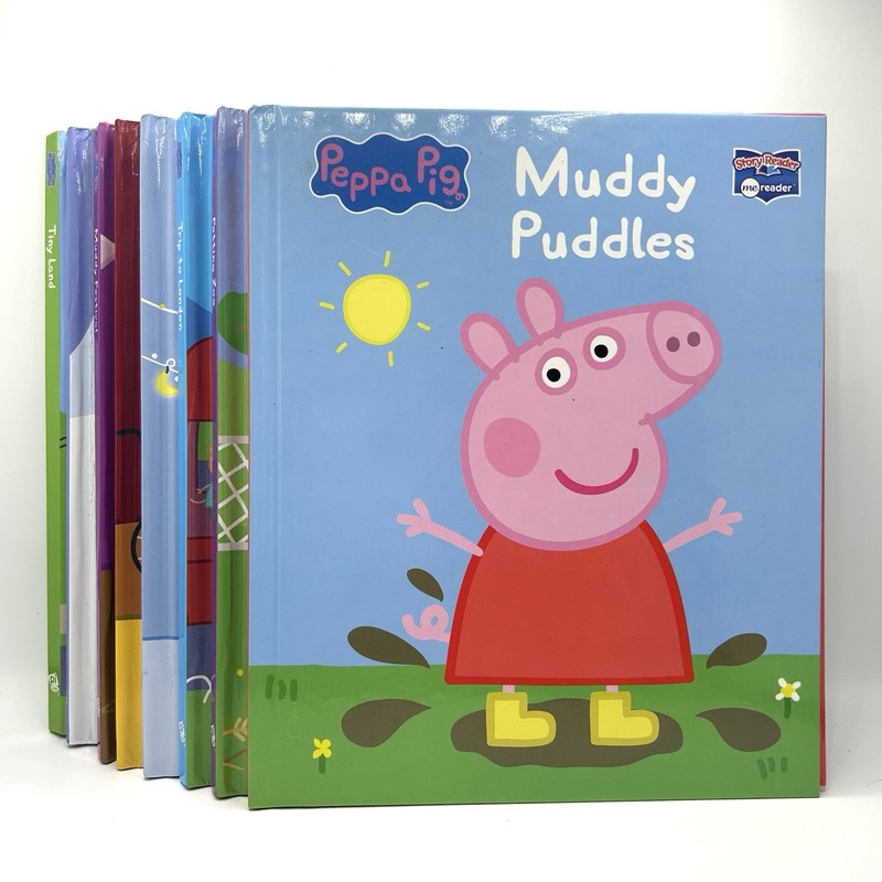 PEPPA PIG – Lot of 8 Story Reader Me Reader Books PI Kids – 7/8 EUC, See Details