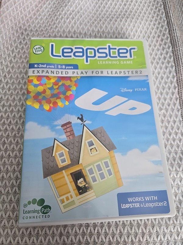 LeapFrog Leapster/Leapster 2 Learning Game Disney Pixar Up K-2nd Grade Ages 5-8