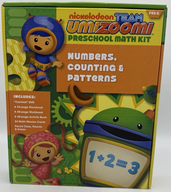 Nickelodeon Team Umizoomi Preschool Math Kit Numbers Counting Patterns Pre-K