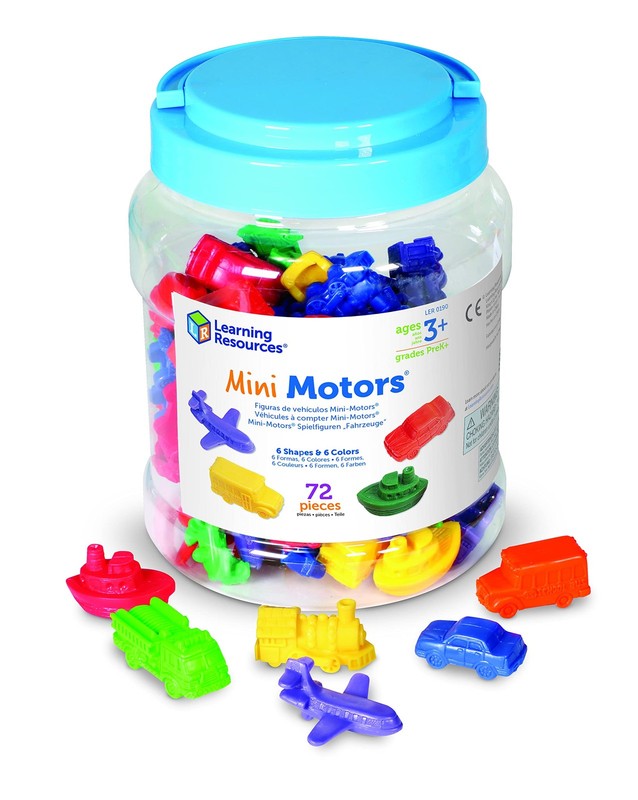 Learning Resources Mini Motors Counting and Sorting Fun Set 72 Pieces, Ages …