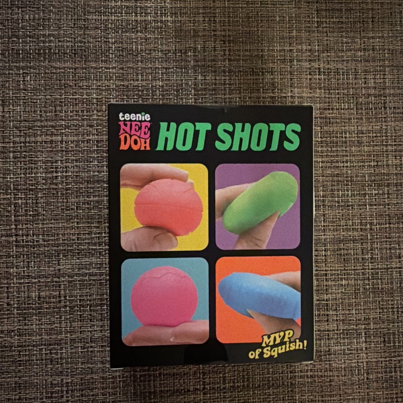 NeeDoh Teenie Hot Shots Mini 4-Pack⚾🏈New Squishy Stress Fidget Toy Sports Ball gallery