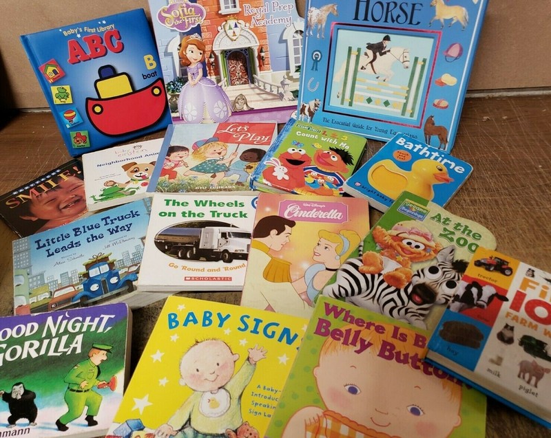 Lot of 20 Children BOARD Hardcover BABY TODDLER DAYCARE Kids BOOKS *RANDOM MIX* gallery