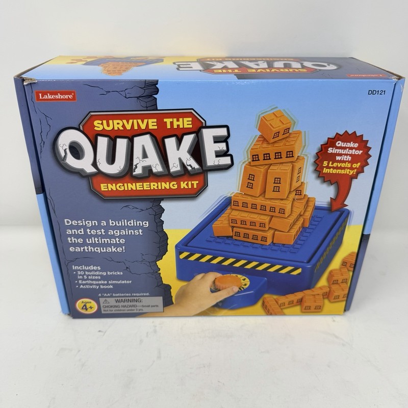 Lakeshore Survive The Quake Engineering Kit Earthquake Simulator DD121 Kids Toy