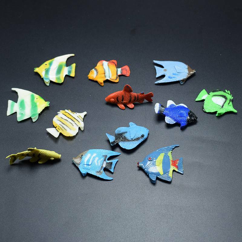Model Pool Education Toy Ocean Fish Mini Tropical Toy Gift Sea Life 12 pcs gallery