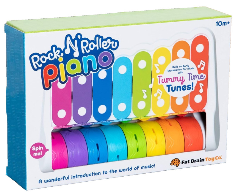 Fat Brain Toys ROCK 'N ROLLER PIANO: Enhances Motor Skills, Popular Line of Toys gallery